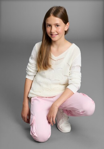 KangaROOS Pullover in Weiß