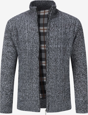 Youthup Knit Cardigan in Grey: front