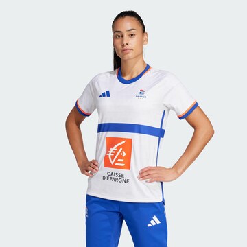ADIDAS PERFORMANCE Funktionsshirt 'France Handball Replica' in Weiß: Vorderseite