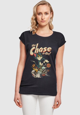 ABSOLUTE CULT T-Shirt 'Tom and Jerry - The Chase Is On' in Blau: Vorderseite