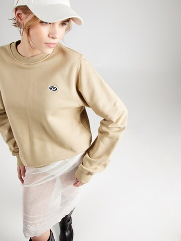 DIESEL Sweatshirt 'REGGY DOVAL' in Beige