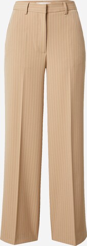 EDITED Wide leg Pantalon 'Zaida' in Beige: voorkant