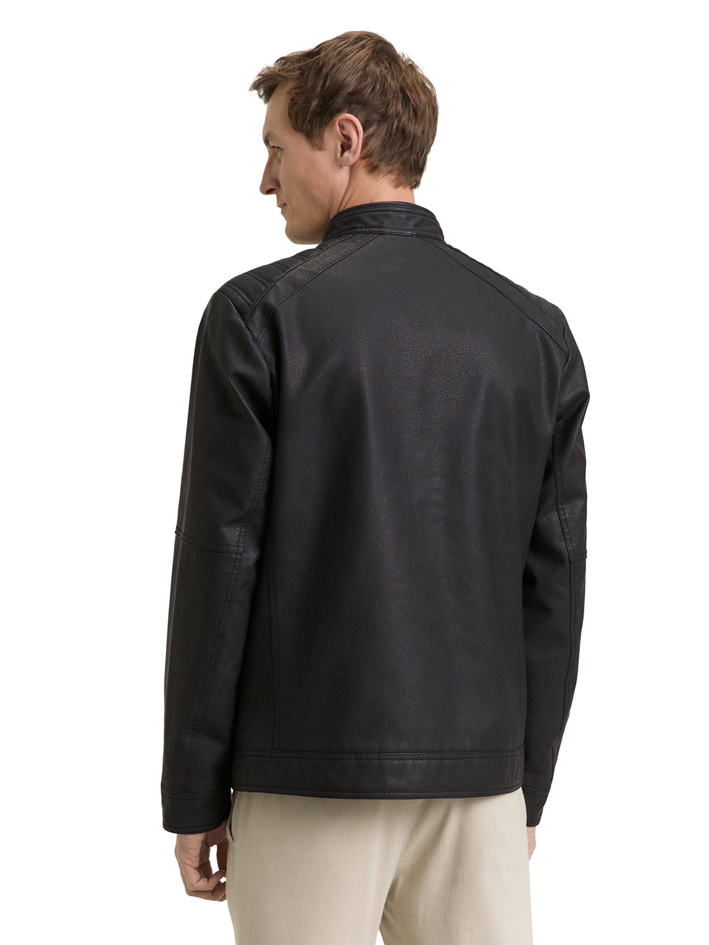 TOM TAILOR Between-season jacket in Black