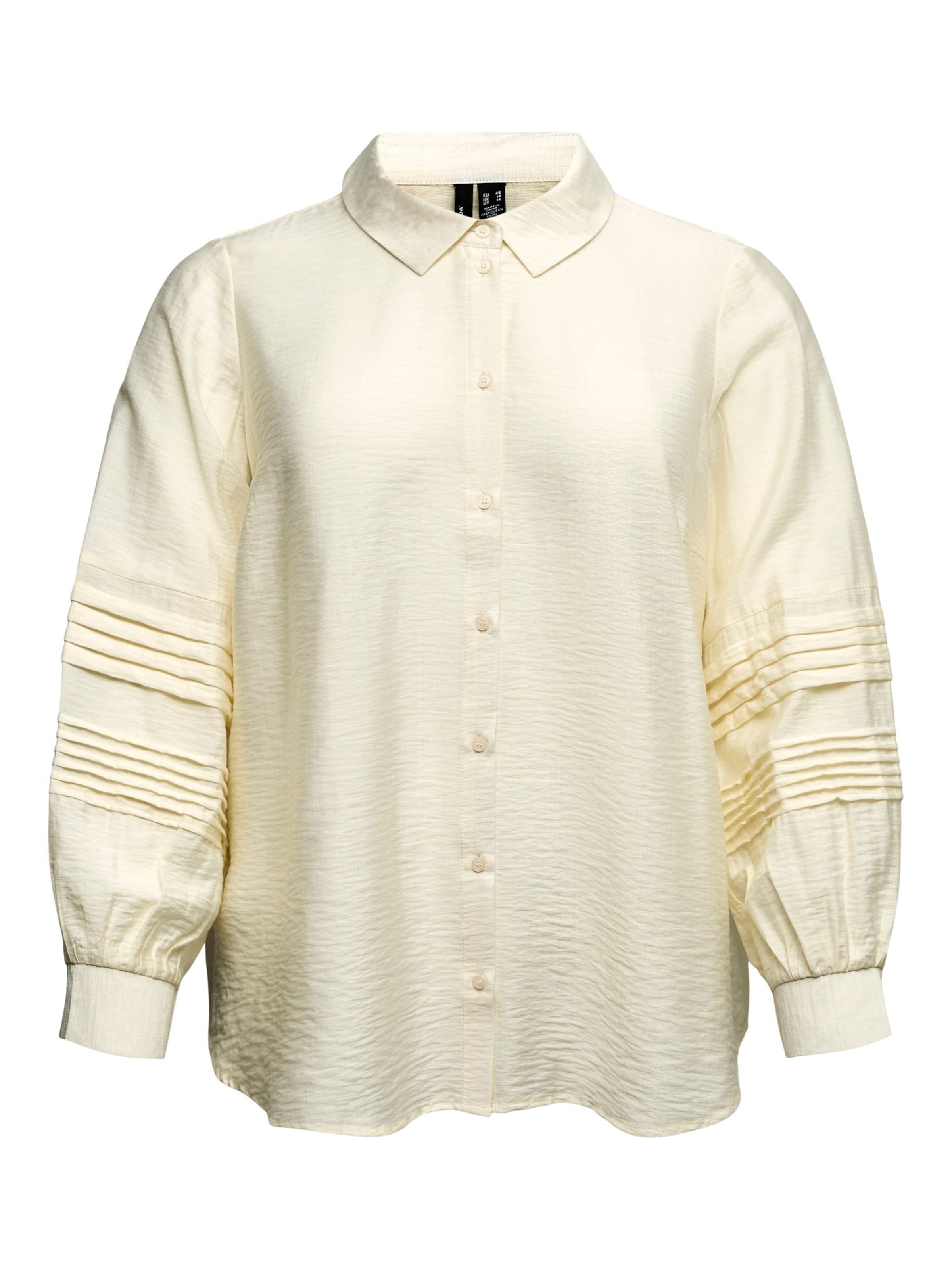 Camicia da donna 'VMCisela' di Vero Moda Curve in bianco: frontale