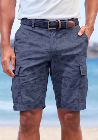 JOHN DEVIN Regular Cargo Pants in Blue