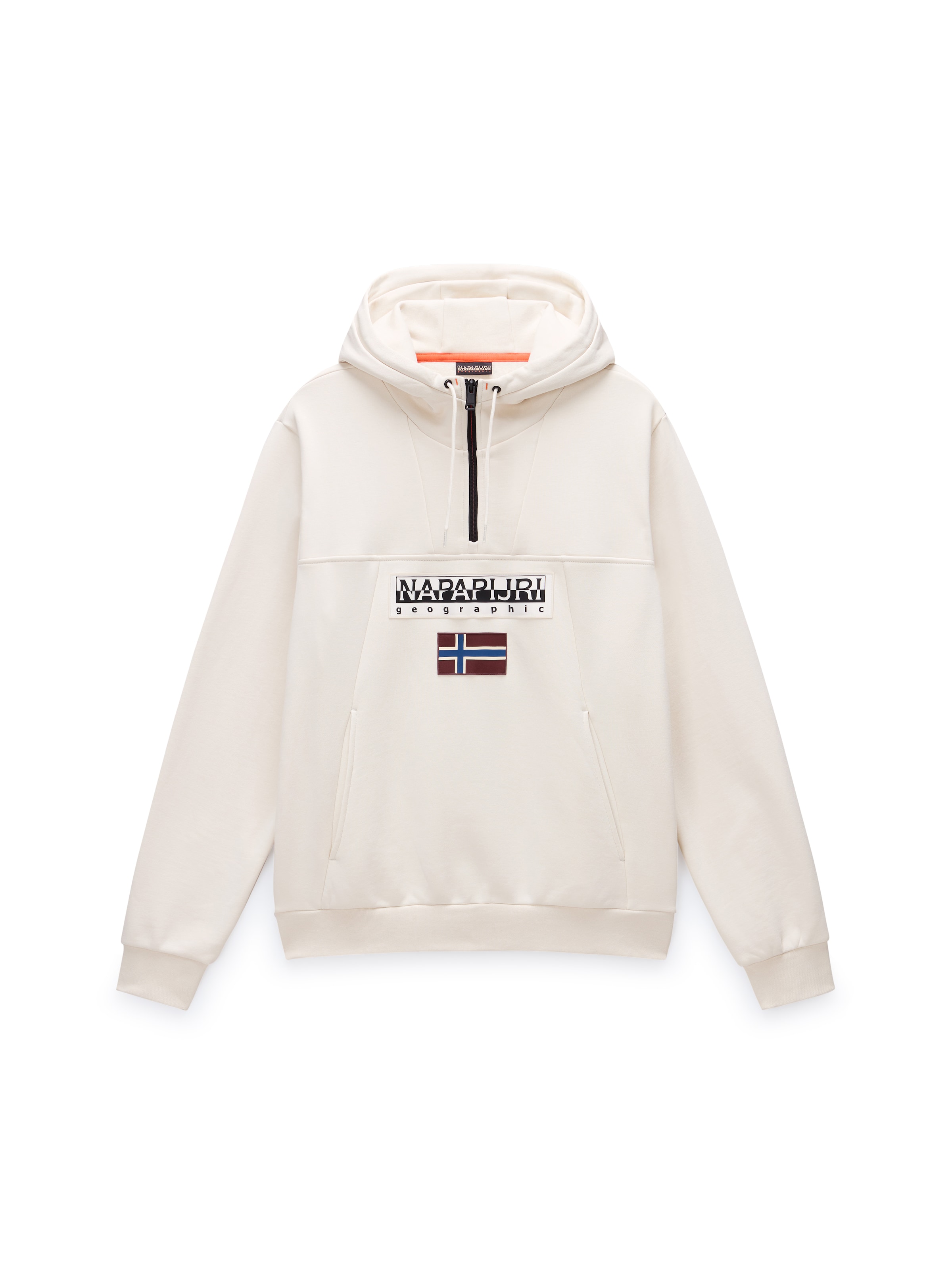 NAPAPIJRI Sweatshirt 'Burgee Hzh 2.0' in Beige: Vorderseite