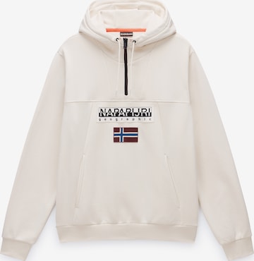 NAPAPIJRI Sweatshirt 'Burgee Hzh 2.0' in Beige: Vorderseite