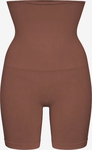 Pantalon modelant 'High Waisted Shaping Shorts' cfab (formerly creamy fabrics) en marron : devant