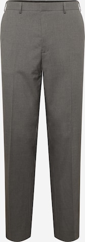 BURTON MENSWEAR LONDON Trousers with creases in Grey: front