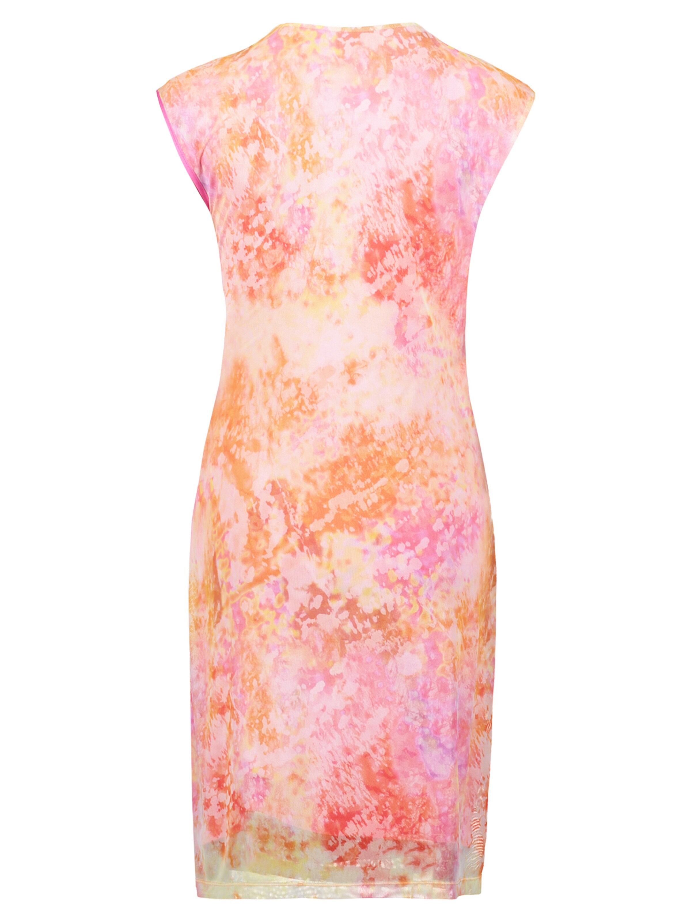 Cartoon Casual-Kleid ohne Arm in Orange