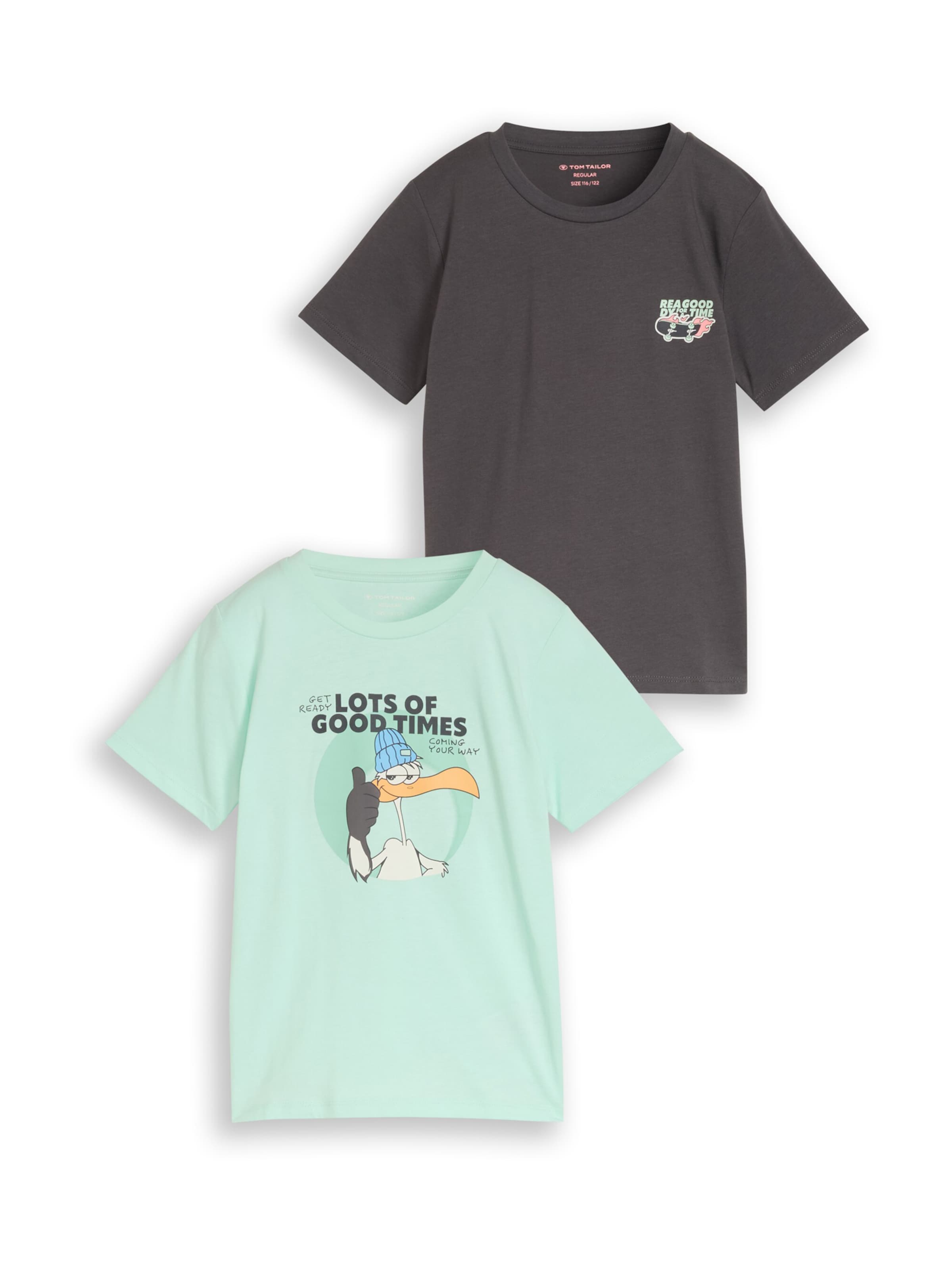 pilka TOM TAILOR Marškinėliai: priekis