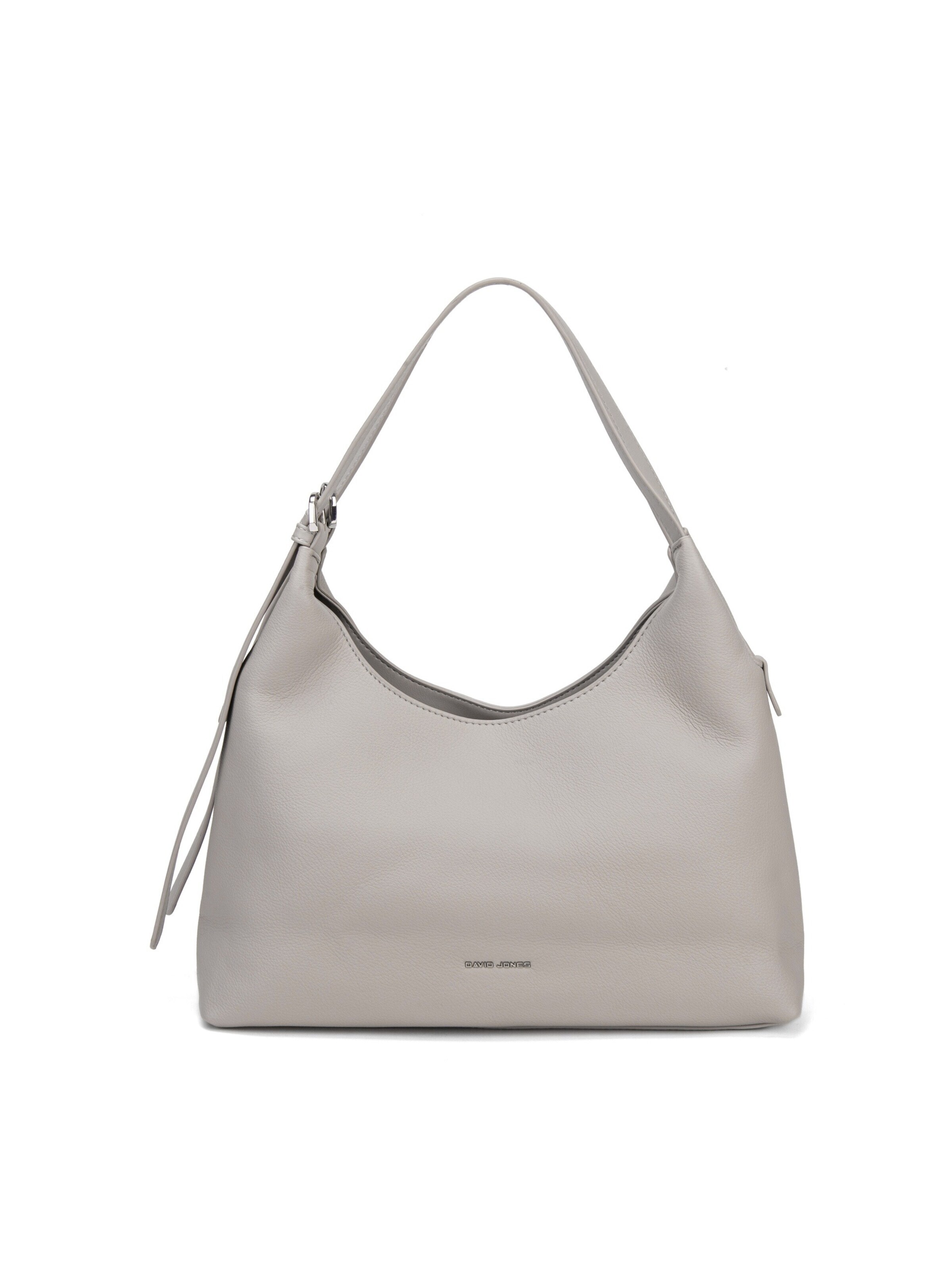 Borsa a spalla 'Borsa a Spalla Hobo David Jones Ecopelle Morbida Zip' di David Jones in grigio