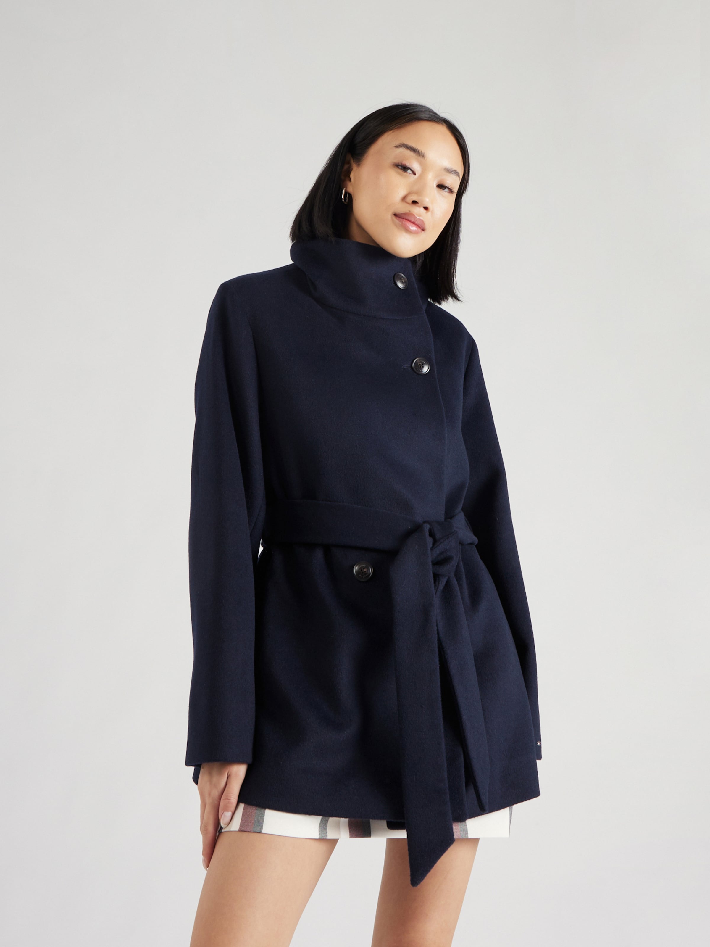 TOMMY HILFIGER Between Seasons Coat in Dark Blue ABOUT YOU