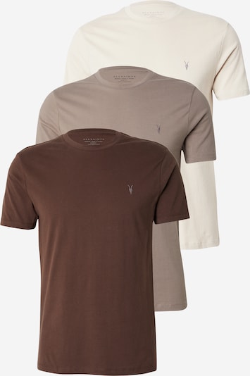 Marškinėliai 'BRACE' iš AllSaints, spalva – smėlio spalva / ruda / mokos spalva, Prekių apžvalga