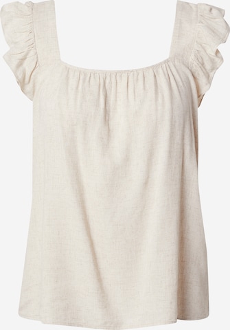 Camicia da donna 'PCPIA' di PIECES in beige: frontale