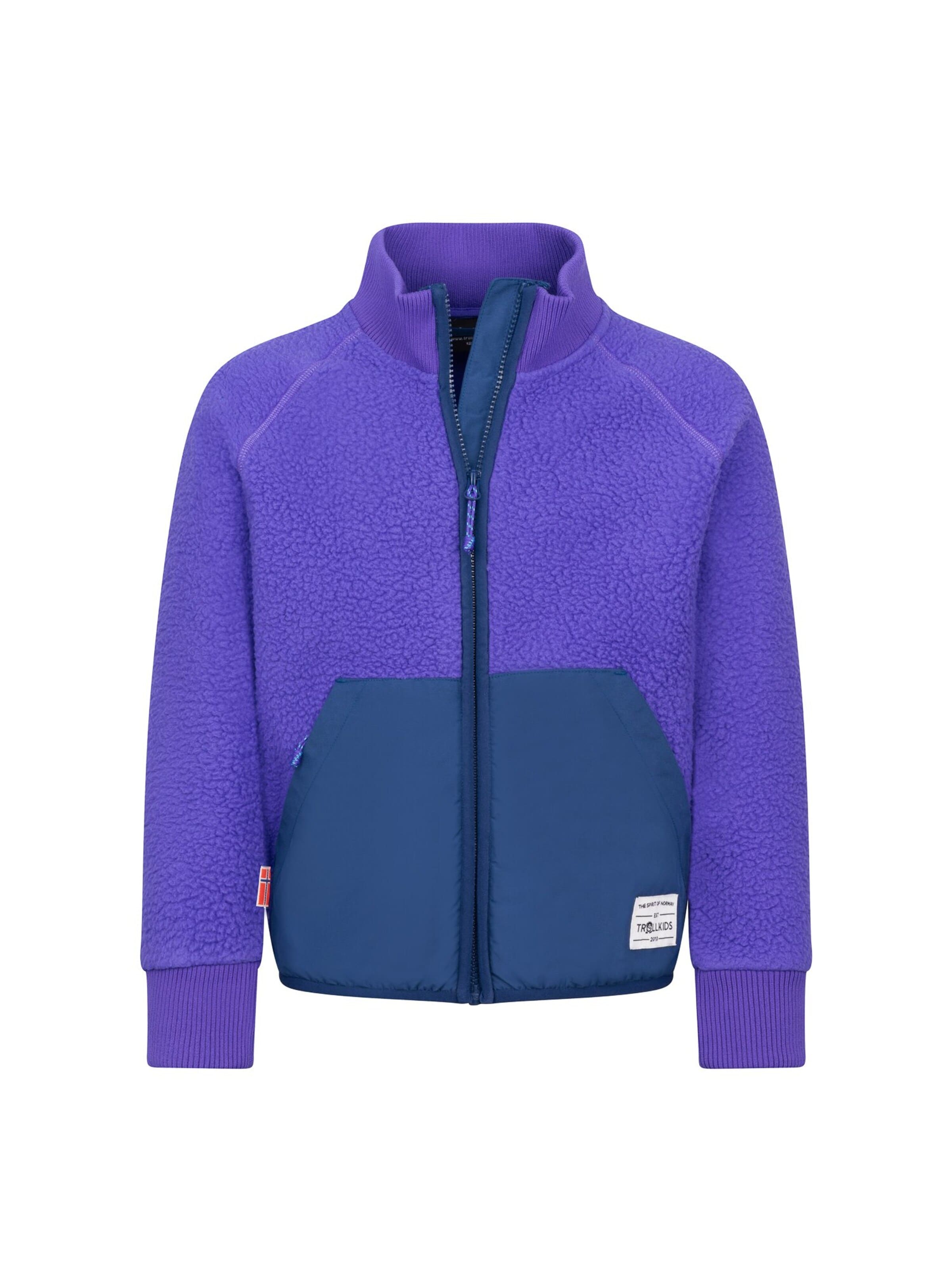 TROLLKIDS Fleece Jacket in Purple: front