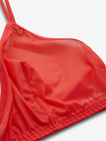 Calvin Klein Underwear Triangle Bra in Red