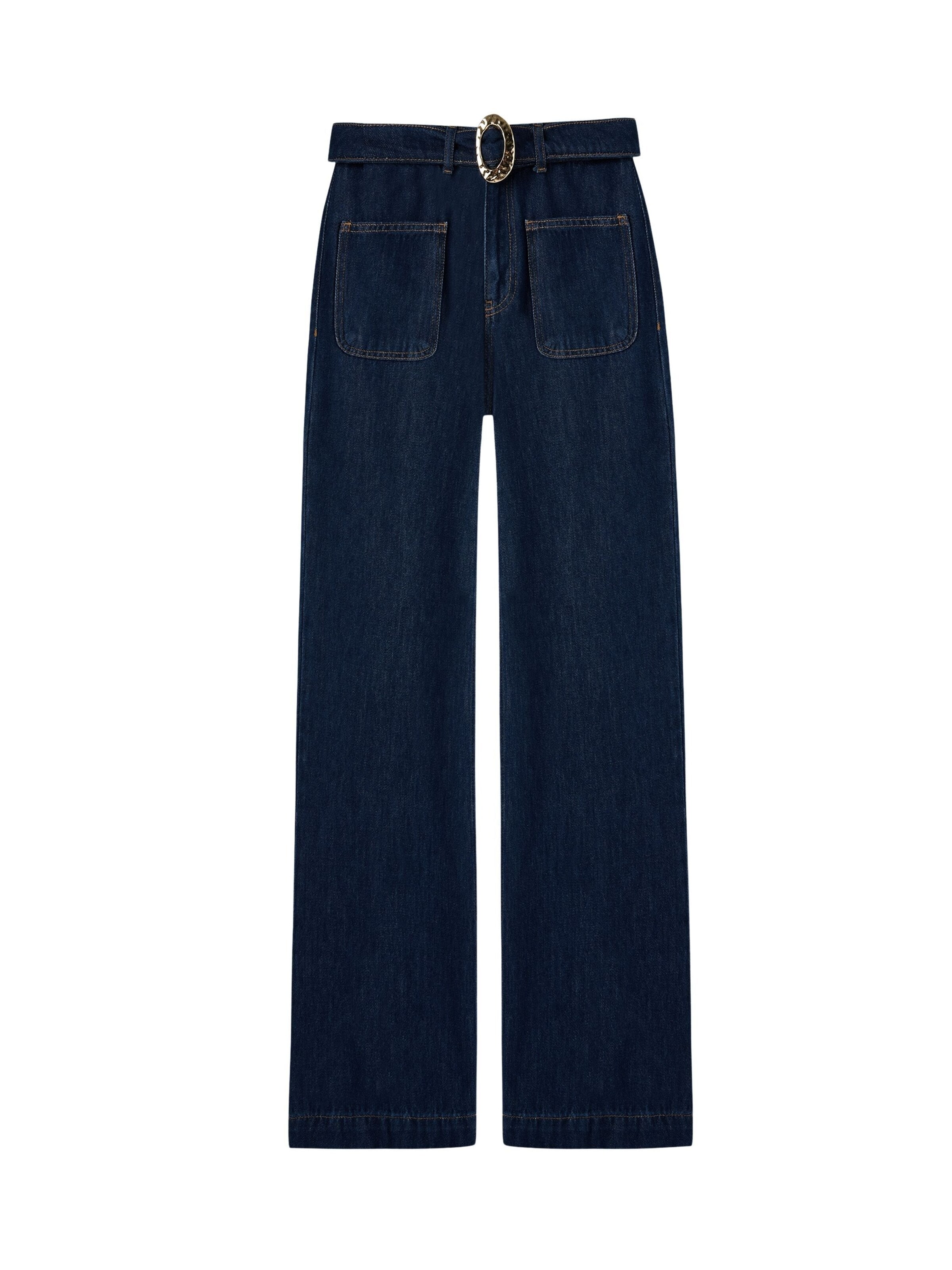adl Wide leg Jeans in Blue: front
