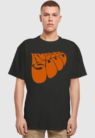 Merchcode T-Shirt 'Beatles - Rubber Soul' in Schwarz: Vorderseite