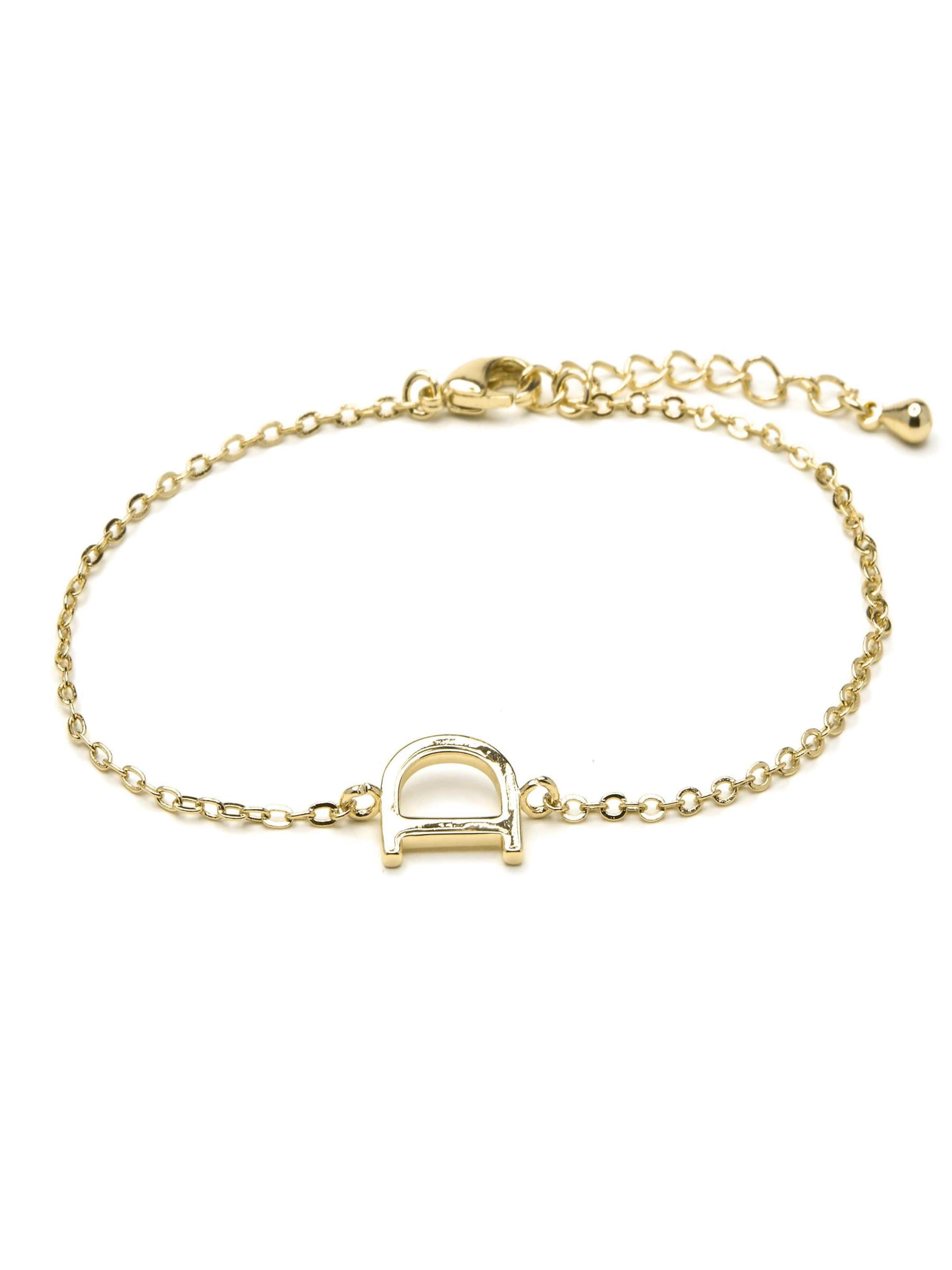 Luxenter Armband 'Alphabet D'‌‌‌‌‌‌‌‌‌‌ in Gold