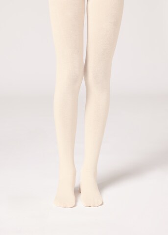 CALZEDONIA Tights in Beige: front