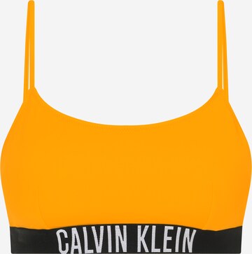 Regular Hauts de bikini 'Intense Power' Calvin Klein Swimwear en orange : devant