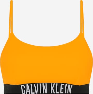 Calvin Klein Swimwear Bikini Top 'Intense Power' in Orange: front