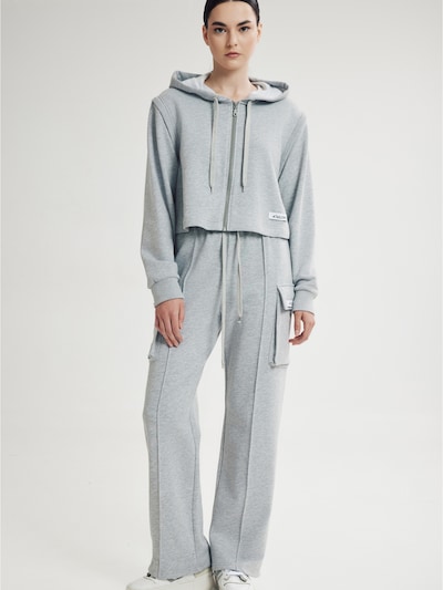 Pantaloni cu buzunare 'Flow' 4TAILORS pe gri amestecat, Vizualizare produs