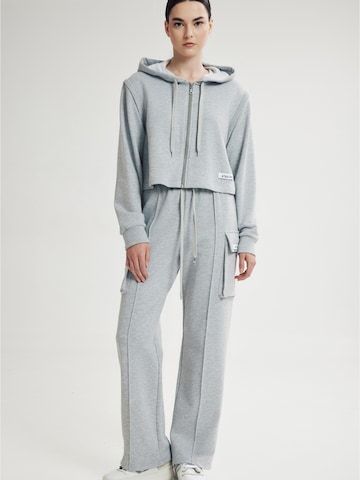 4TAILORS Loosefit Cargo nadrágok 'Flow' - szürke