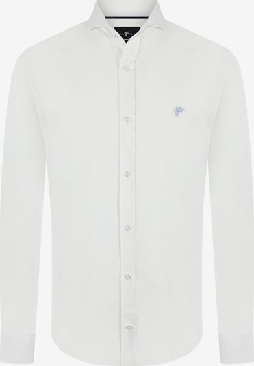 DENIM CULTURE Camisa 'Oswald' en ecru / azul ahumado, Vista del producto