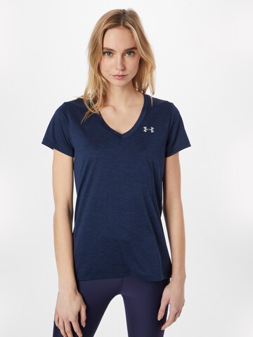 UNDER ARMOUR Functioneel shirt in Blauw: voorkant