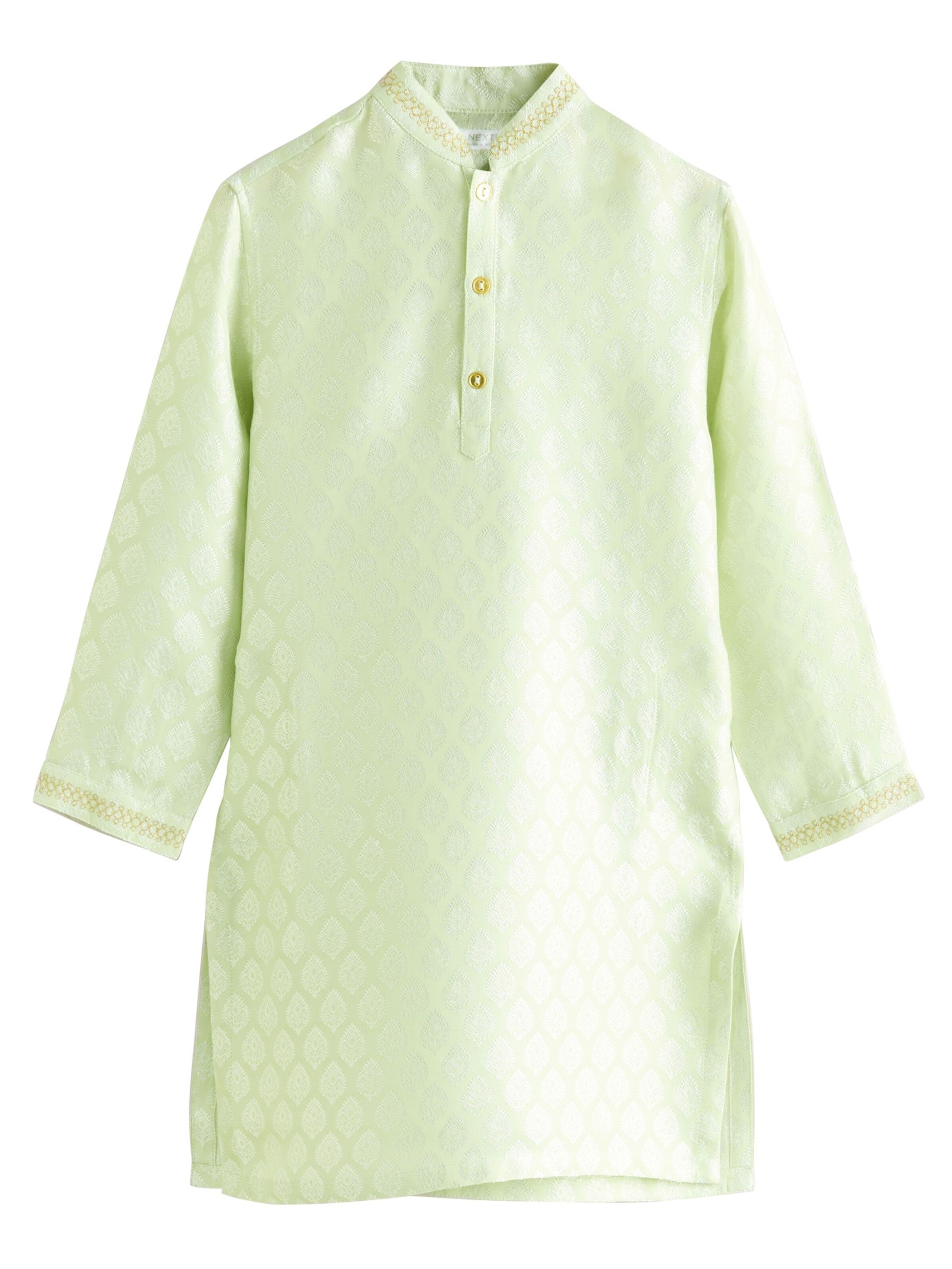 Next Regular Fit Kurta in Grün: Vorderseite