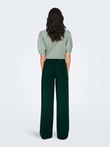Wide leg Pantaloni con piega frontale 'ONLPEACH' di ONLY in verde