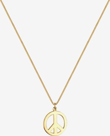 ELLI Necklace 'Peace-Zeichen' in Gold: front