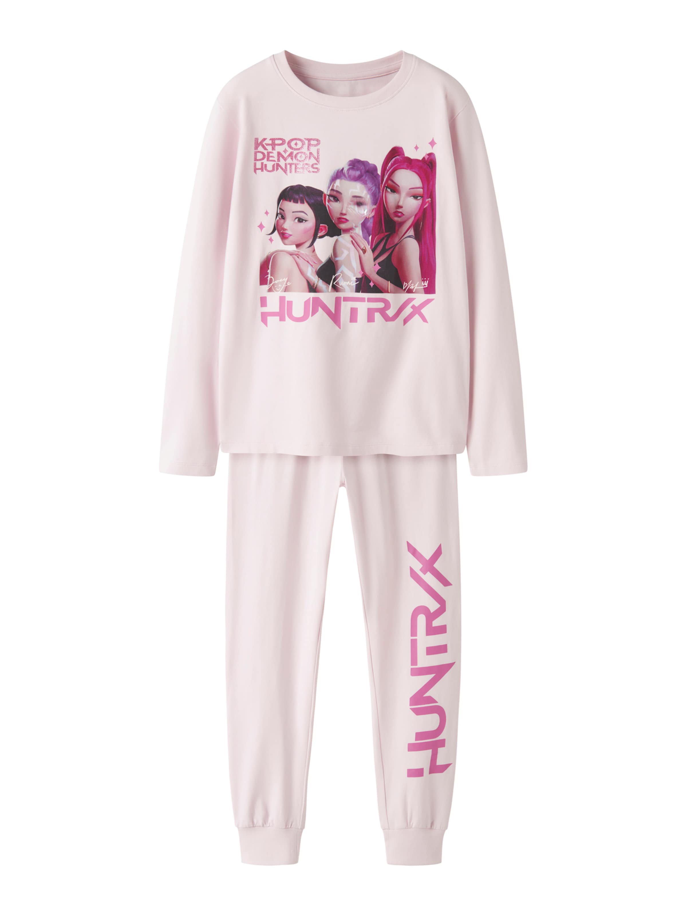 NAME IT Pajamas 'NKFARA KPOP' in Pink: front