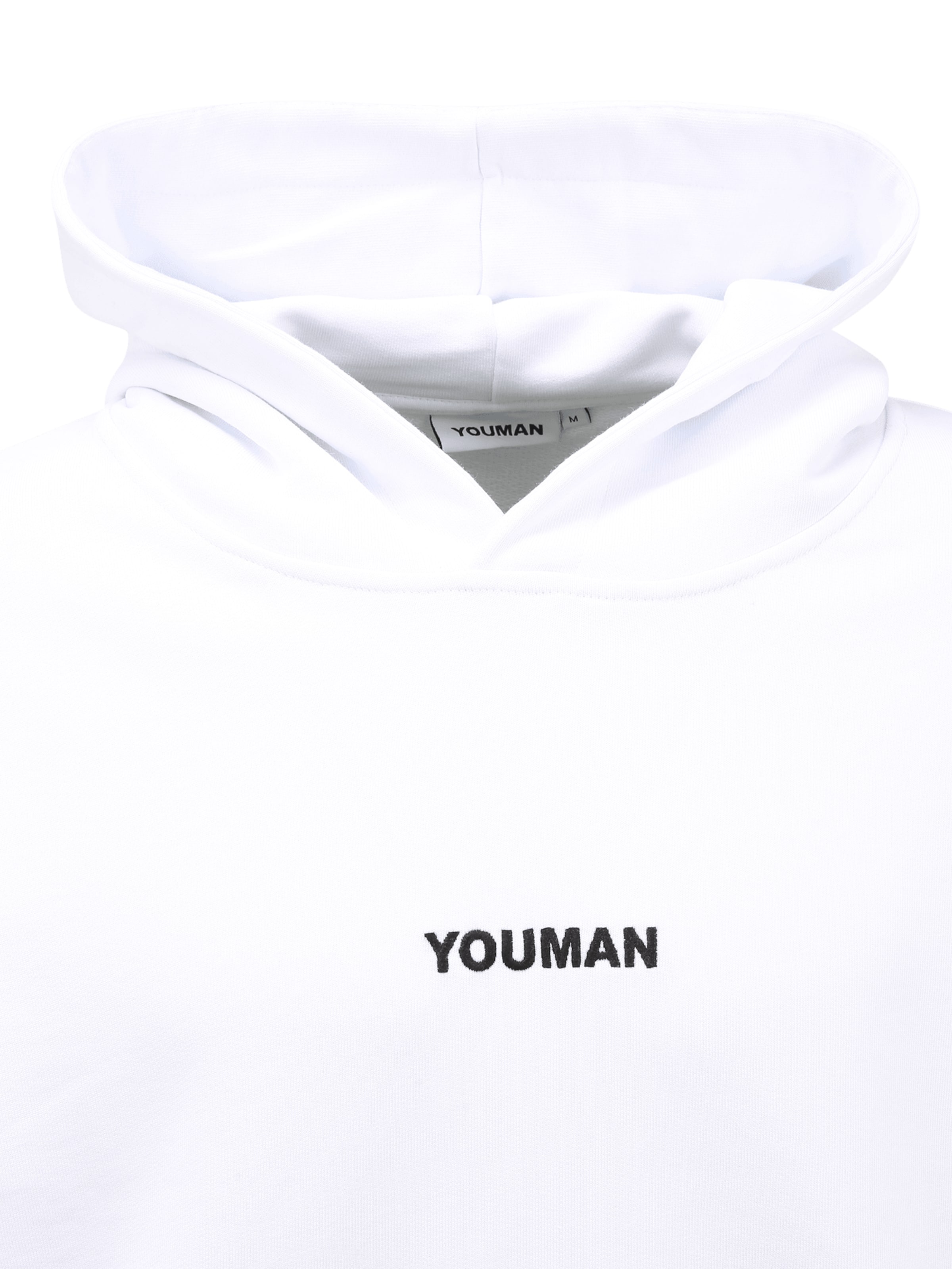 Männer Sweat Youman Sweatshirt 'Joe' in Weiß - YK25913