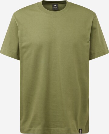 G-Star RAW Тениска 'Essential' в зелено: отпред