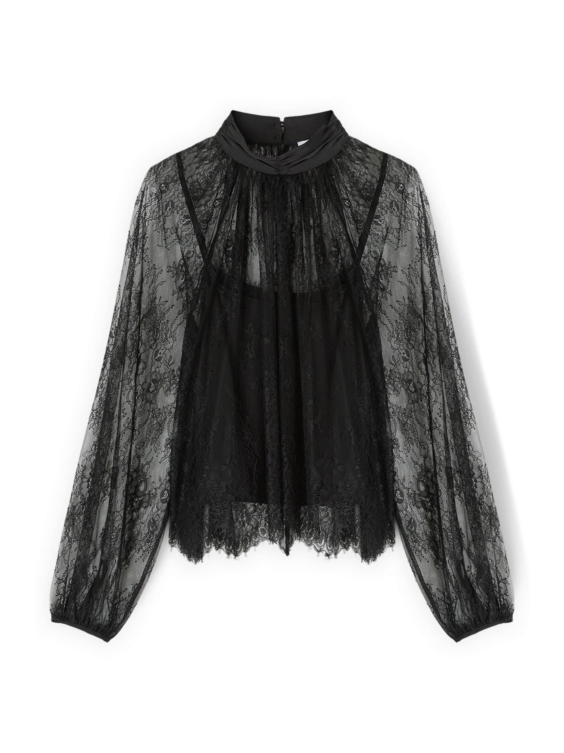 MOTIVI - Blusa en negro: frente