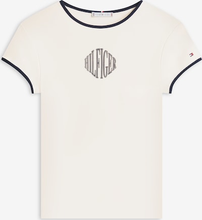 Marškinėliai iš TOMMY HILFIGER, spalva – nebalintos drobės spalva / tamsiai mėlyna, Prekių apžvalga