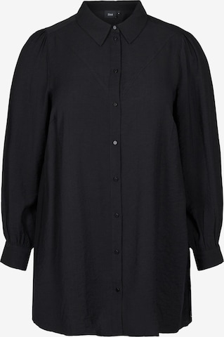 Zizzi Blouse in Zwart: voorkant