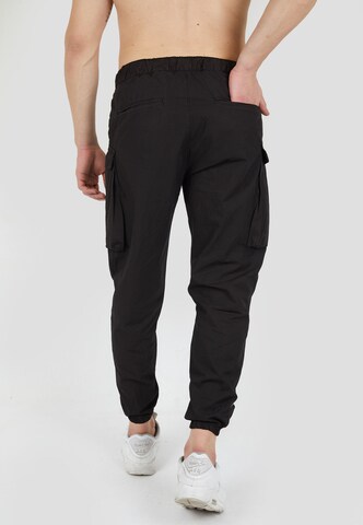 Tom Barron Tapered Broek in Zwart