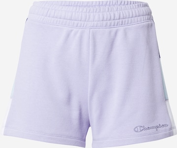 Regular Pantaloni de la Champion Authentic Athletic Apparel pe mov: față