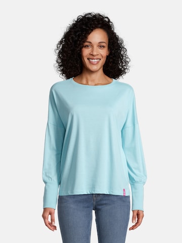 salzhaut Shirt 'Smaak' in Blauw: voorkant