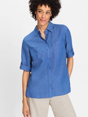 Olsen Blouse in Blauw: voorkant