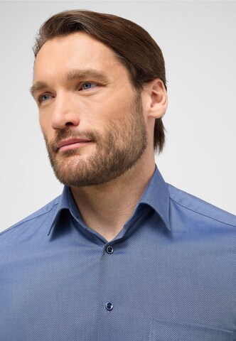 ETERNA Comfort fit Button Up Shirt in Blue