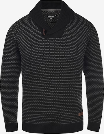 INDICODE JEANS Sweater 'Copent' in Black: front