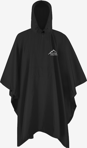 normani Regenponcho 'Derry' in Schwarz: Vorderseite