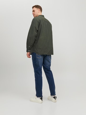 Jack & Jones Plus Regular Fit Hemd 'Oxford' in Grün