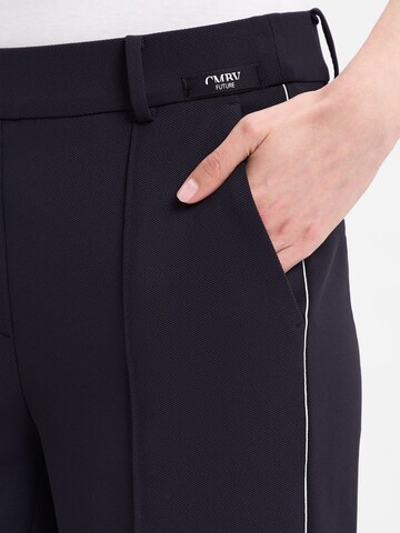 Cambio Regular Pleat-front trousers ' Cameron ' in Blue