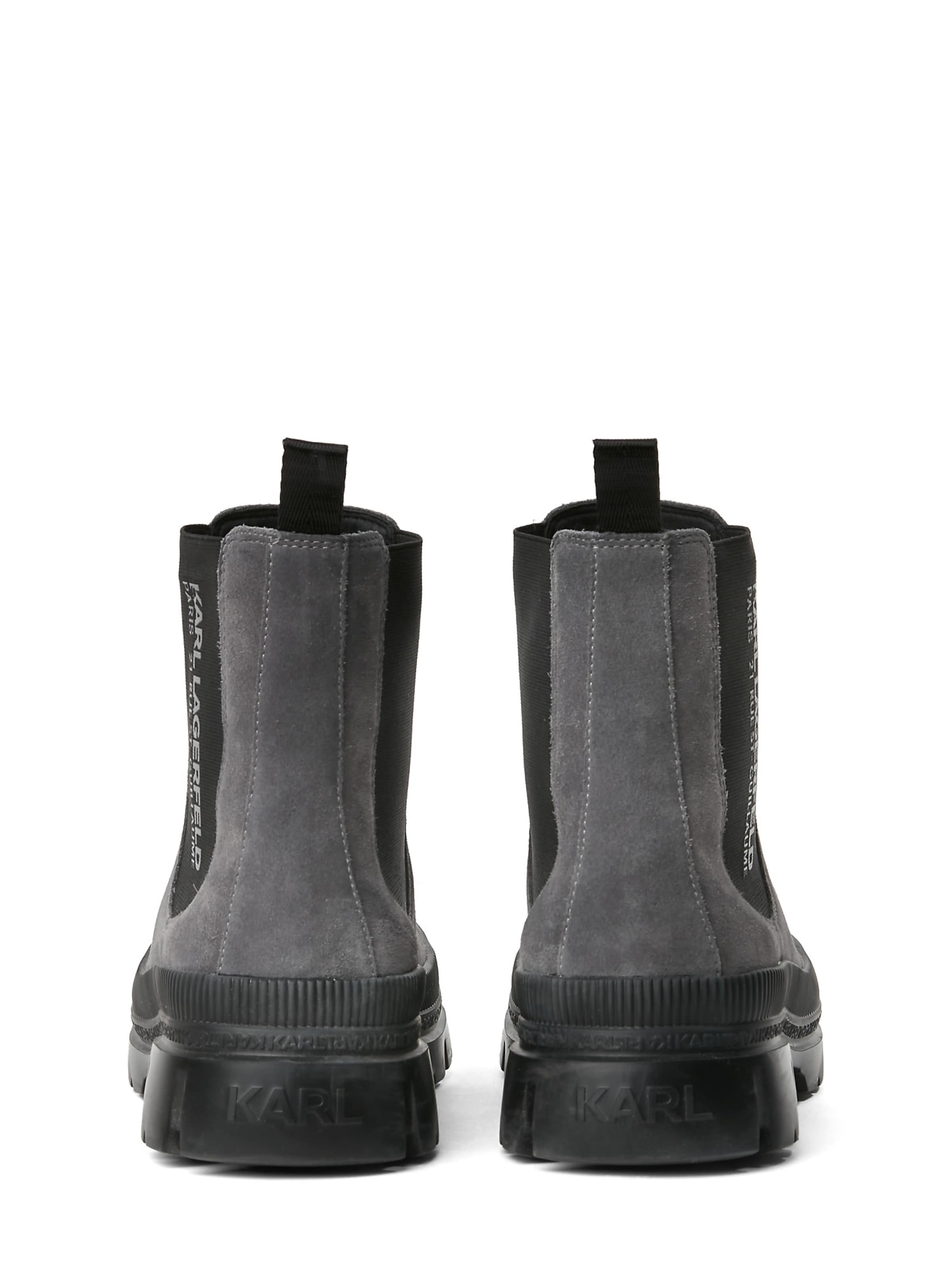 KARL LAGERFELD JEANS Chelsea boty 'Trekka' – šedá